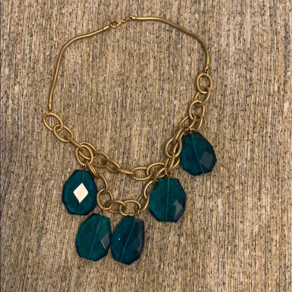 Collar statement gold necklace by Anthropologie